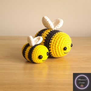 Crochet Bumble Bee Pattern PDF, 2 Sizes!