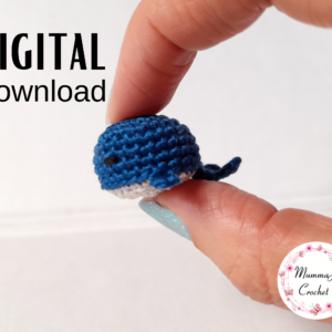 Crochet Mini Whale Pattern PDF