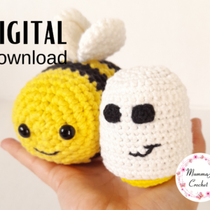 Crochet Boo Bee Costume, Crochet Ghost Bee Costume Pattern PDF