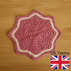 Star Lovey Blanket Pattern UK Terms
