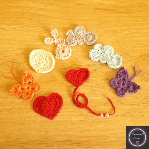 Crochet Applique Pattern Set