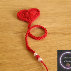 Crochet Heart Bookmark Pattern