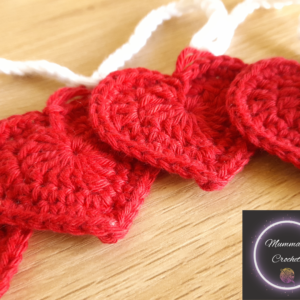 Crochet Heart Applique PDF Pattern