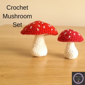 Crochet Mushroom Patterns Set