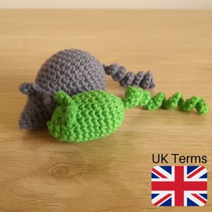 Crochet Mouse Cat Toy, Large And Small Patterns, Uk Terms