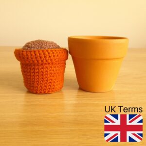 crochet terracotta pot pattern uk terms