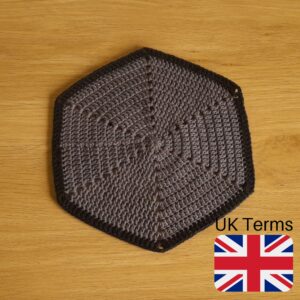 UK Terms Crochet Hexagon Lovey Blanket