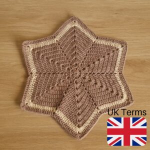 UK 6 Pointed Star Lovey Blanket