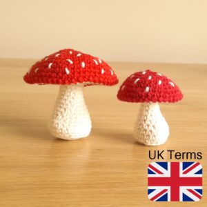 Uk Terms Crochet Bigger Mushroom Pattern