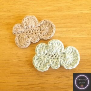Crochet Cloud Applique Pattern