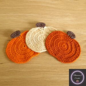 Crochet Pumpkin Coasters