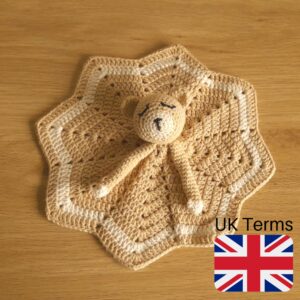 Crochet Bear Lovey Pattern UK Terms
